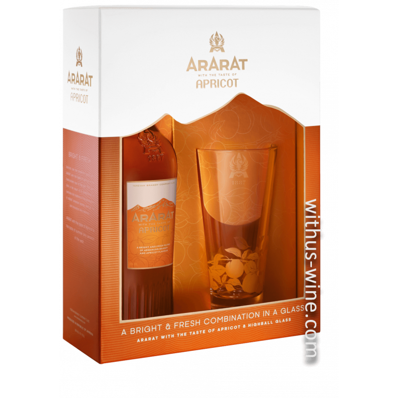 ARARAT Abricot Brandy 700 ml+1 verre, 30 % alc.